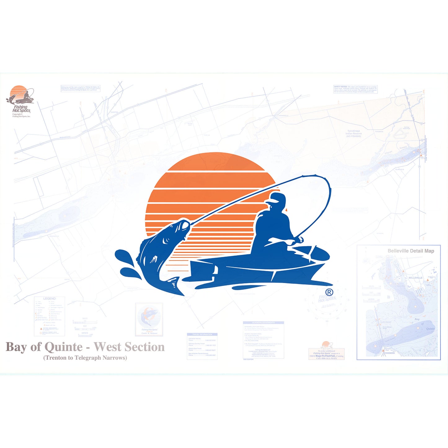 Bay of Quinte-W (Trenton to Telegraph Narrows) Fishing Map