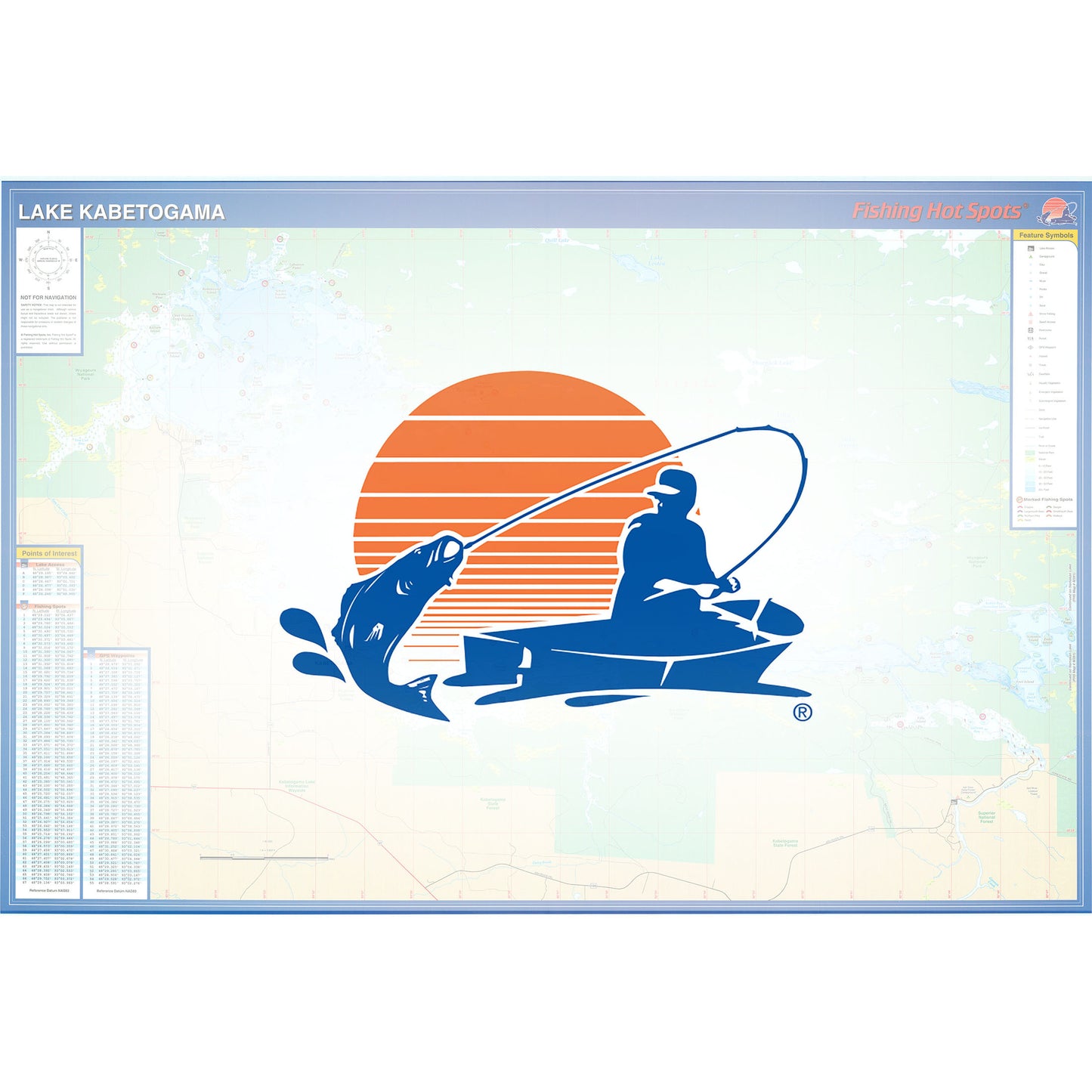 Kabetogama Lake Fishing Map