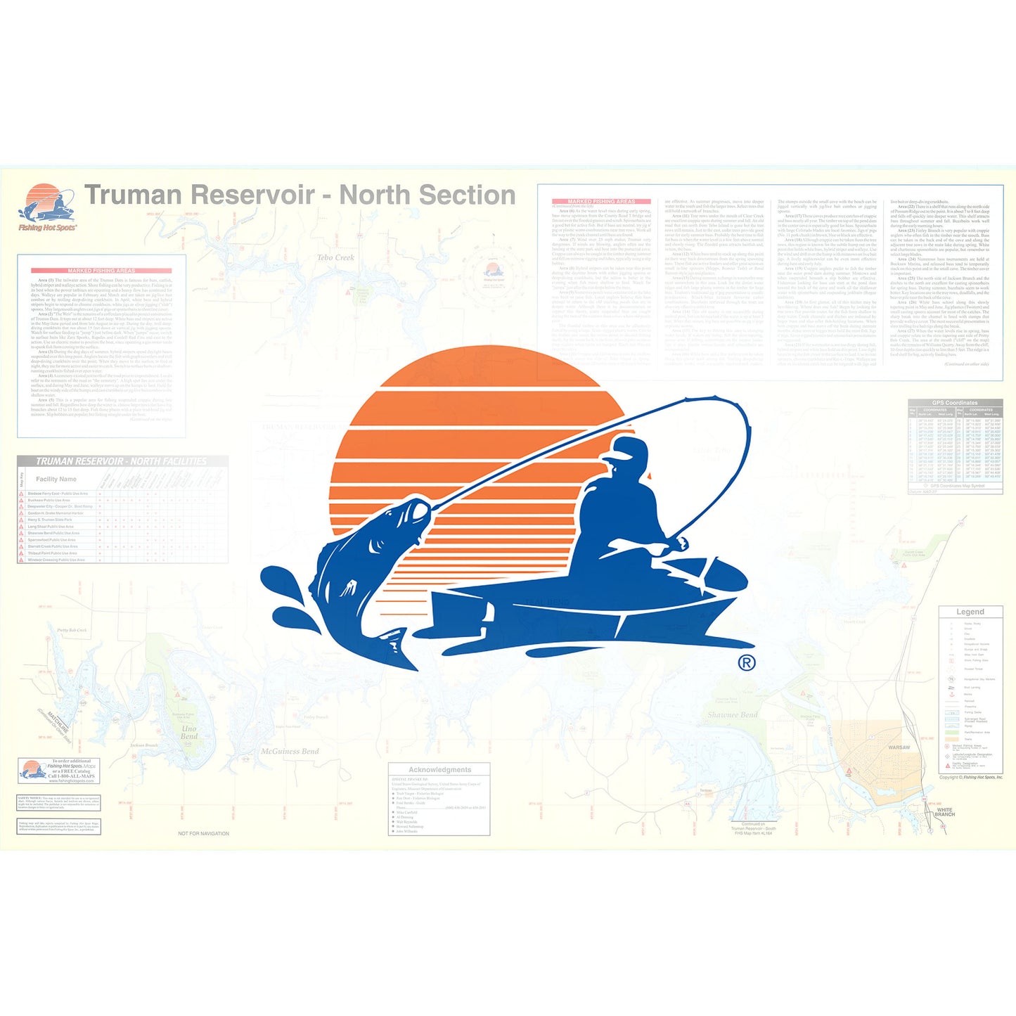 Truman Reservoir-North (North of Hwy 7) Fishing Map