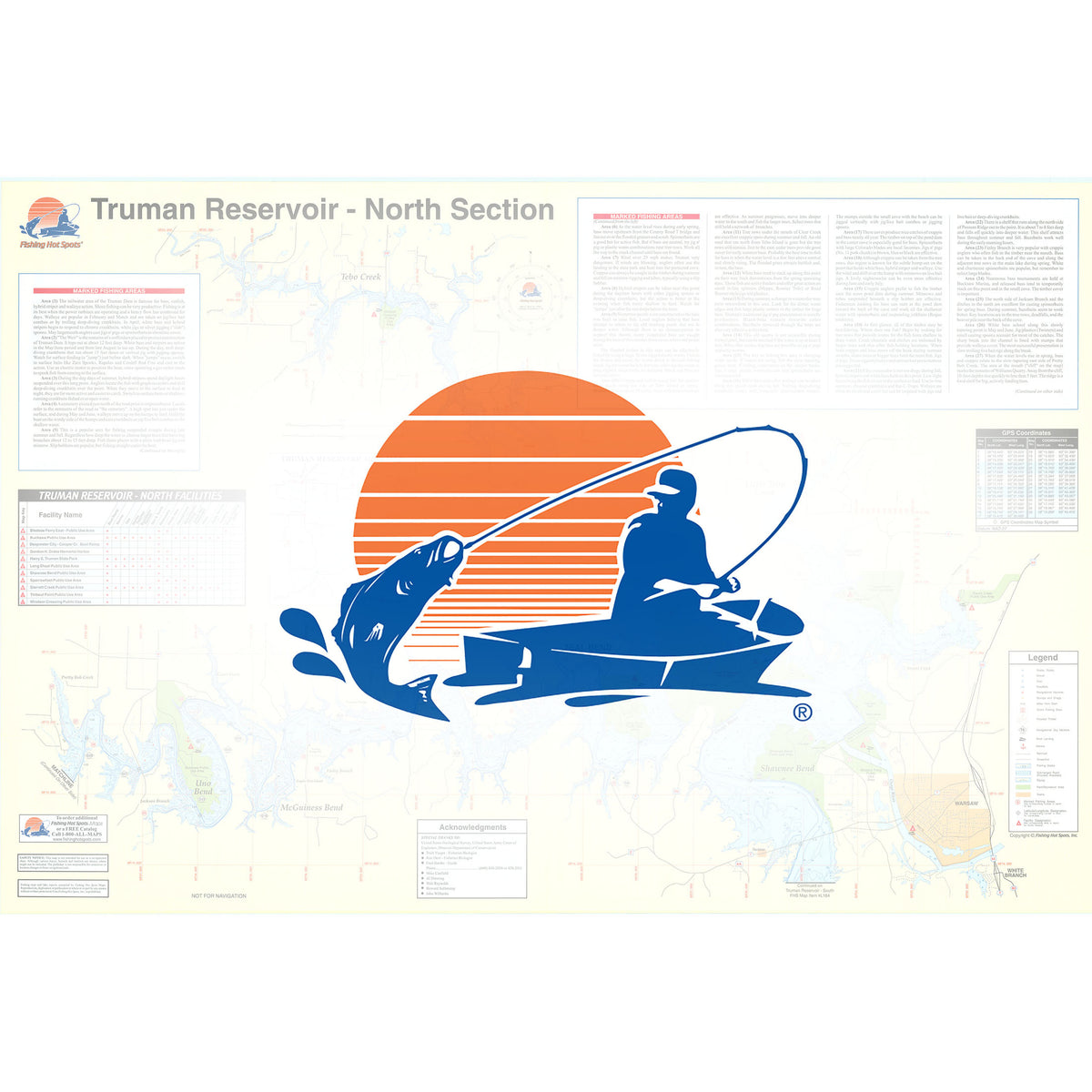 Truman Reservoir-North (North of Hwy 7) Fishing Map