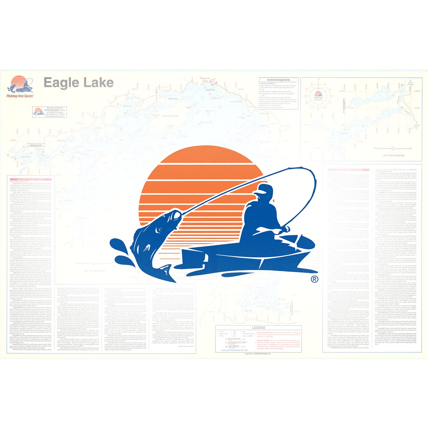 Eagle Lake (Ontario) Fishing Map
