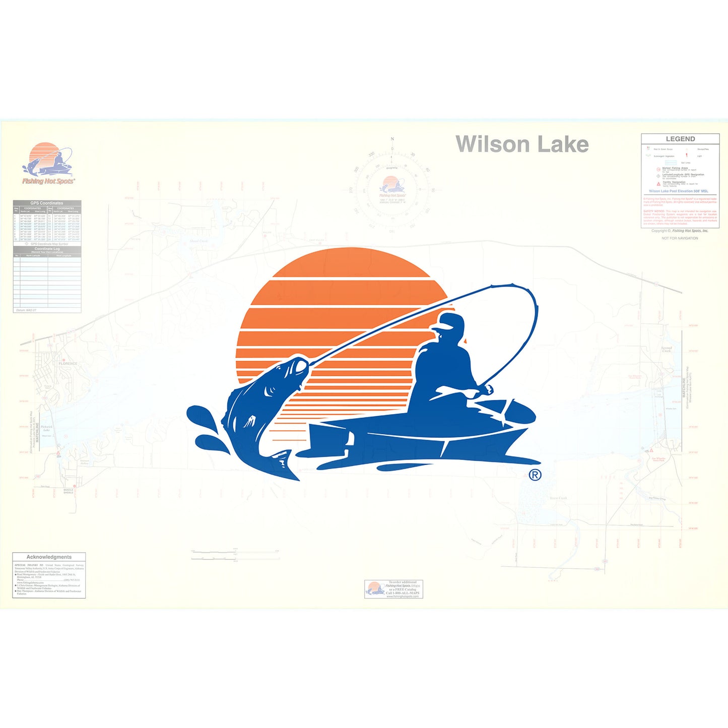 Wilson Lake Fishing Map