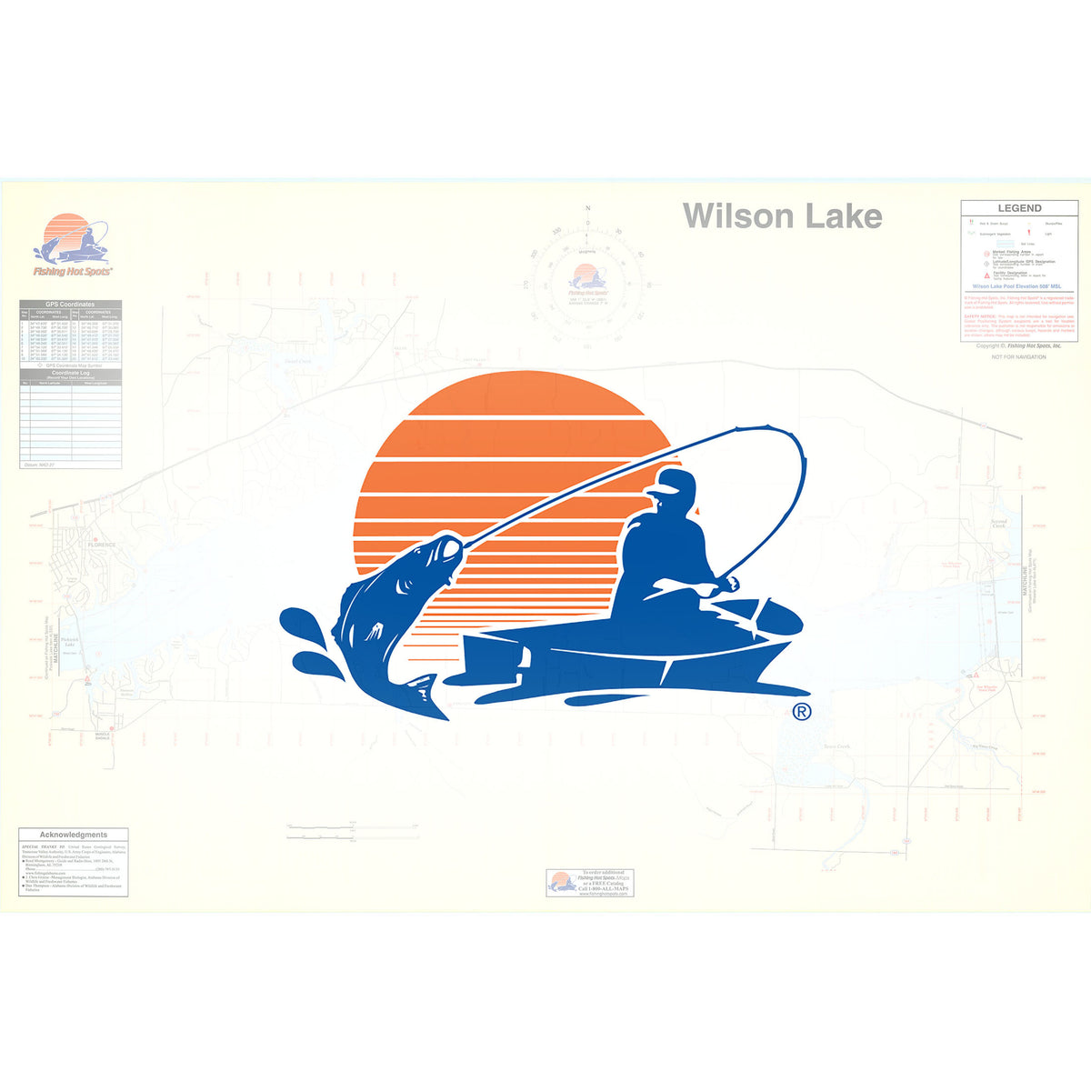 Wilson Lake Fishing Map