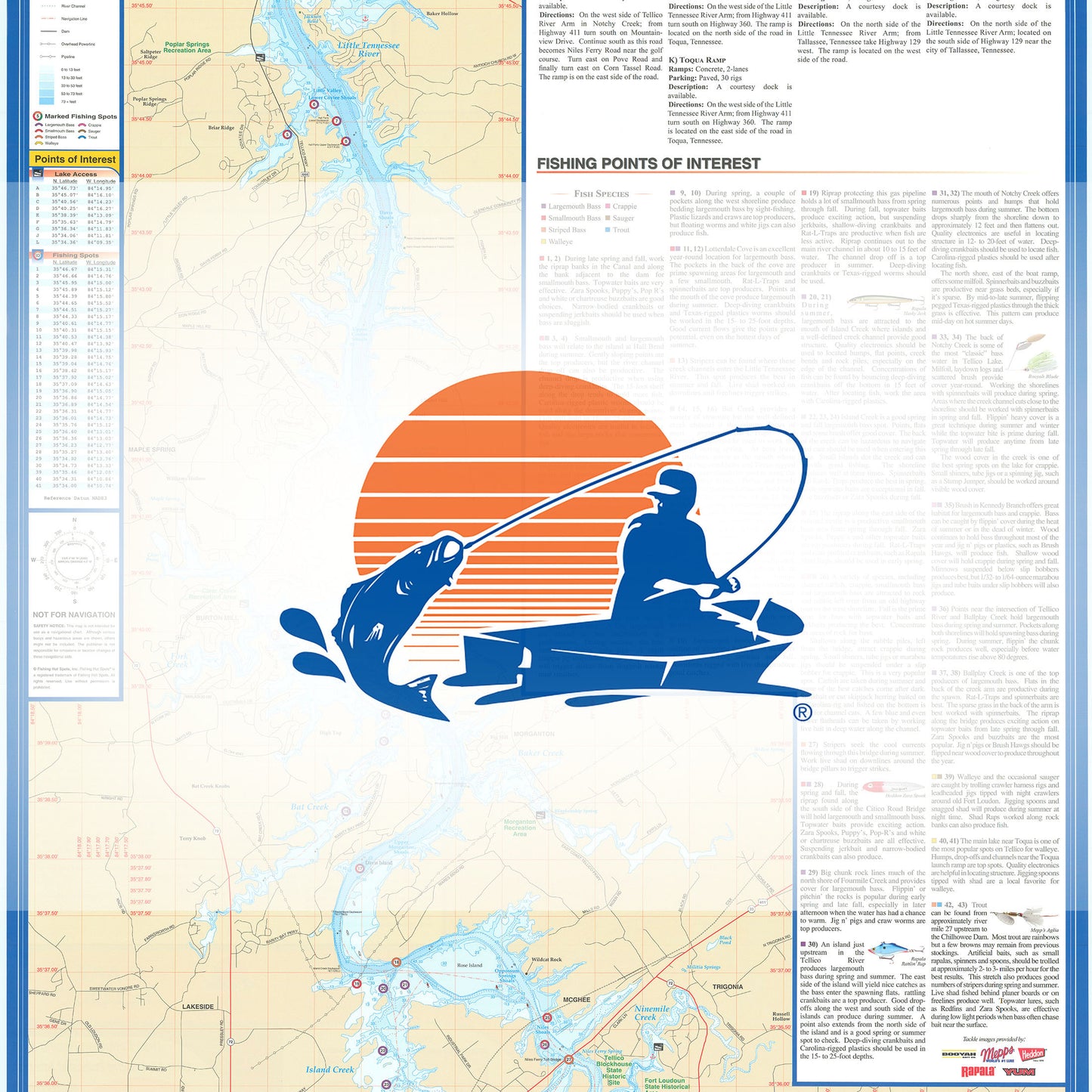 Tellico Lake Fishing Map