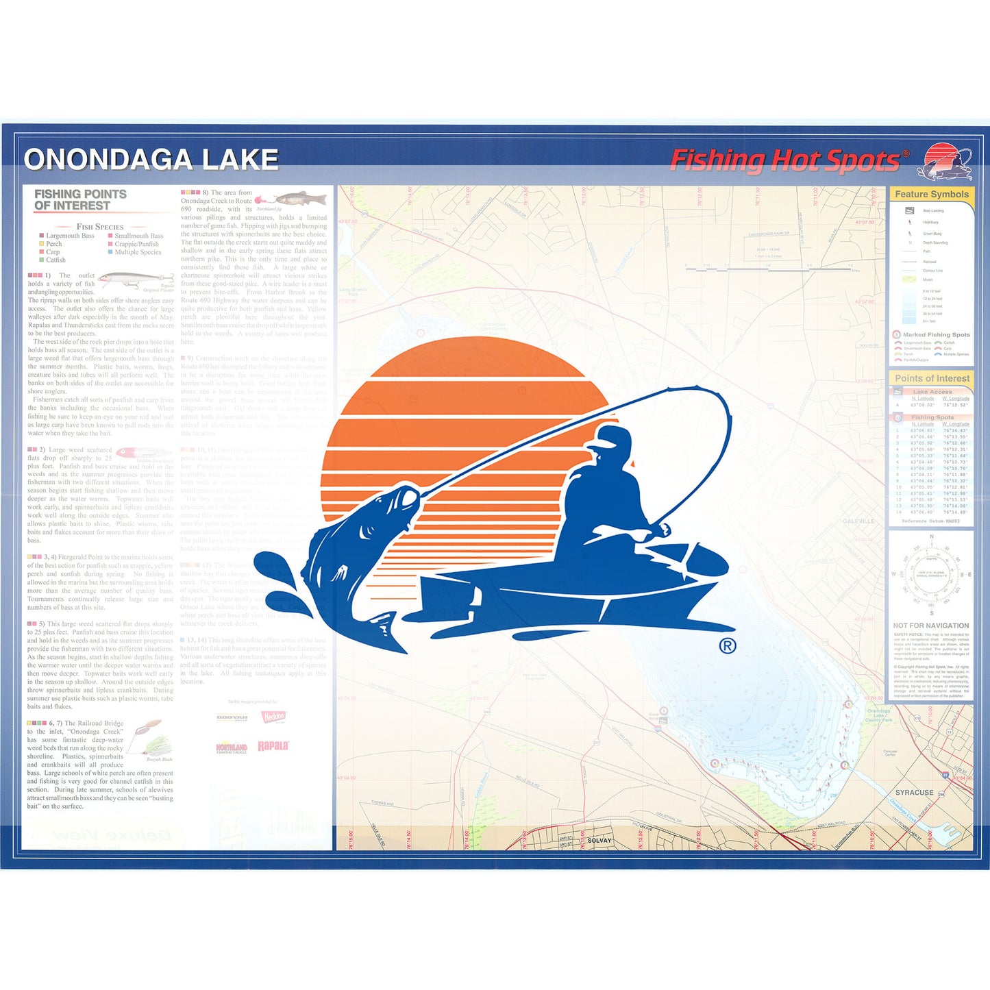 Onondaga Lake Fishing Map