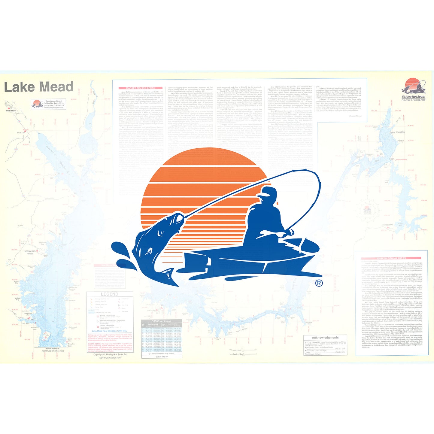 Lake Mead Fishing Map
