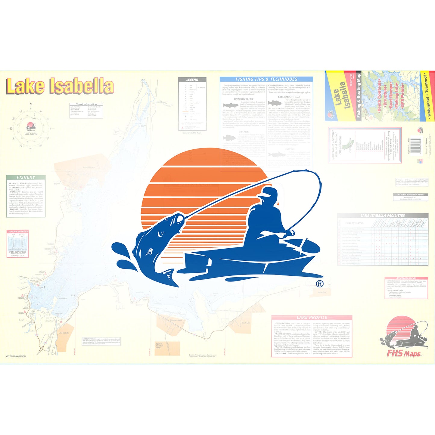 Lake Isabella Fishing Map