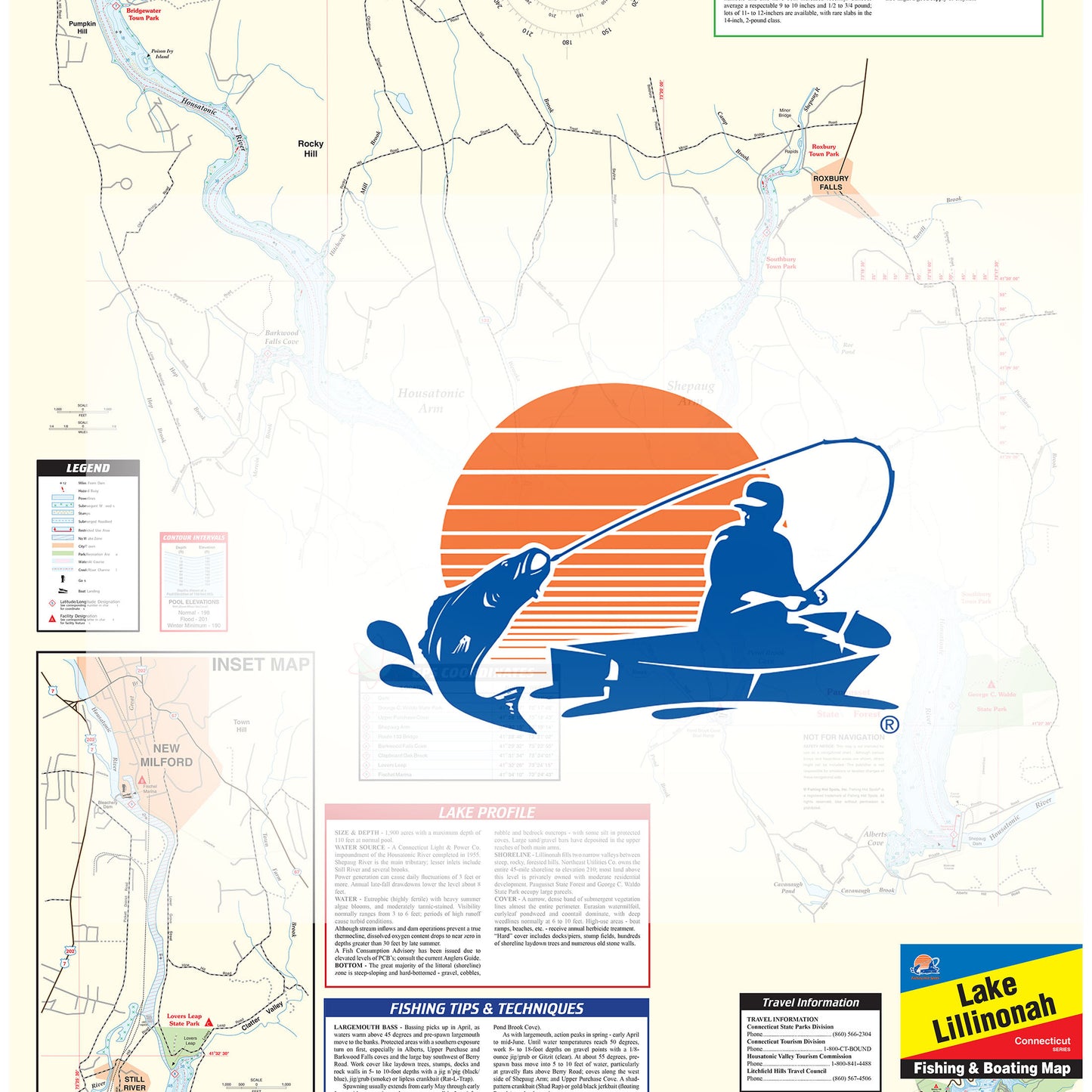 Lillinonah Lake Fishing Map