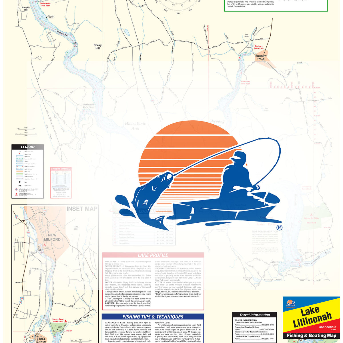 Lillinonah Lake Fishing Map
