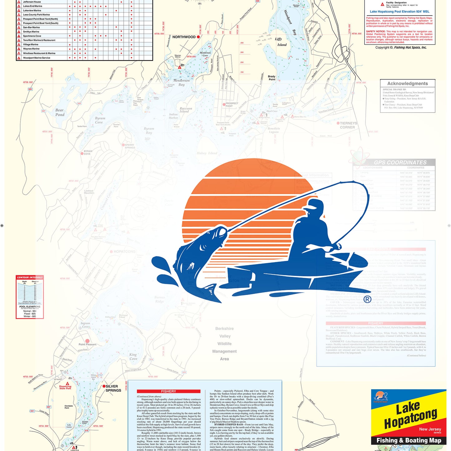 Lake Hopatcong Fishing Map
