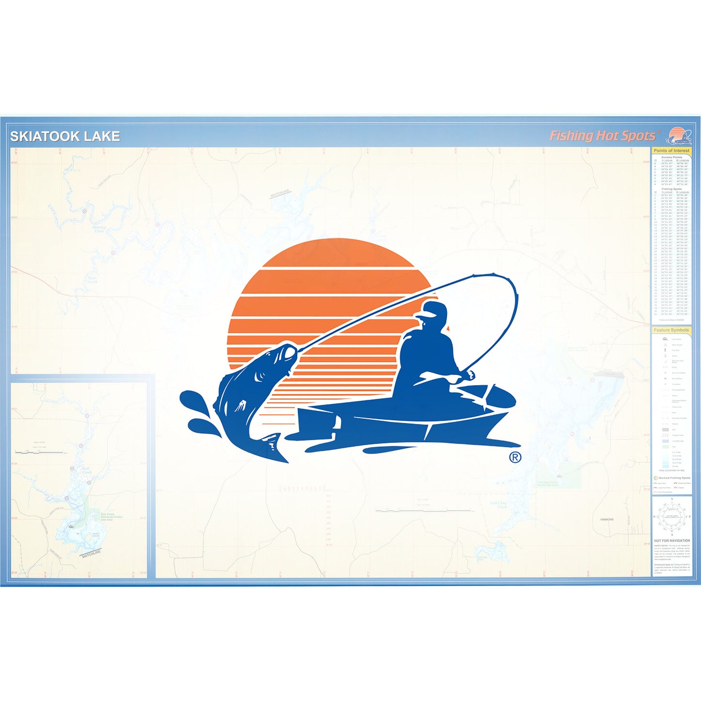 Skiatook Lake Fishing Map
