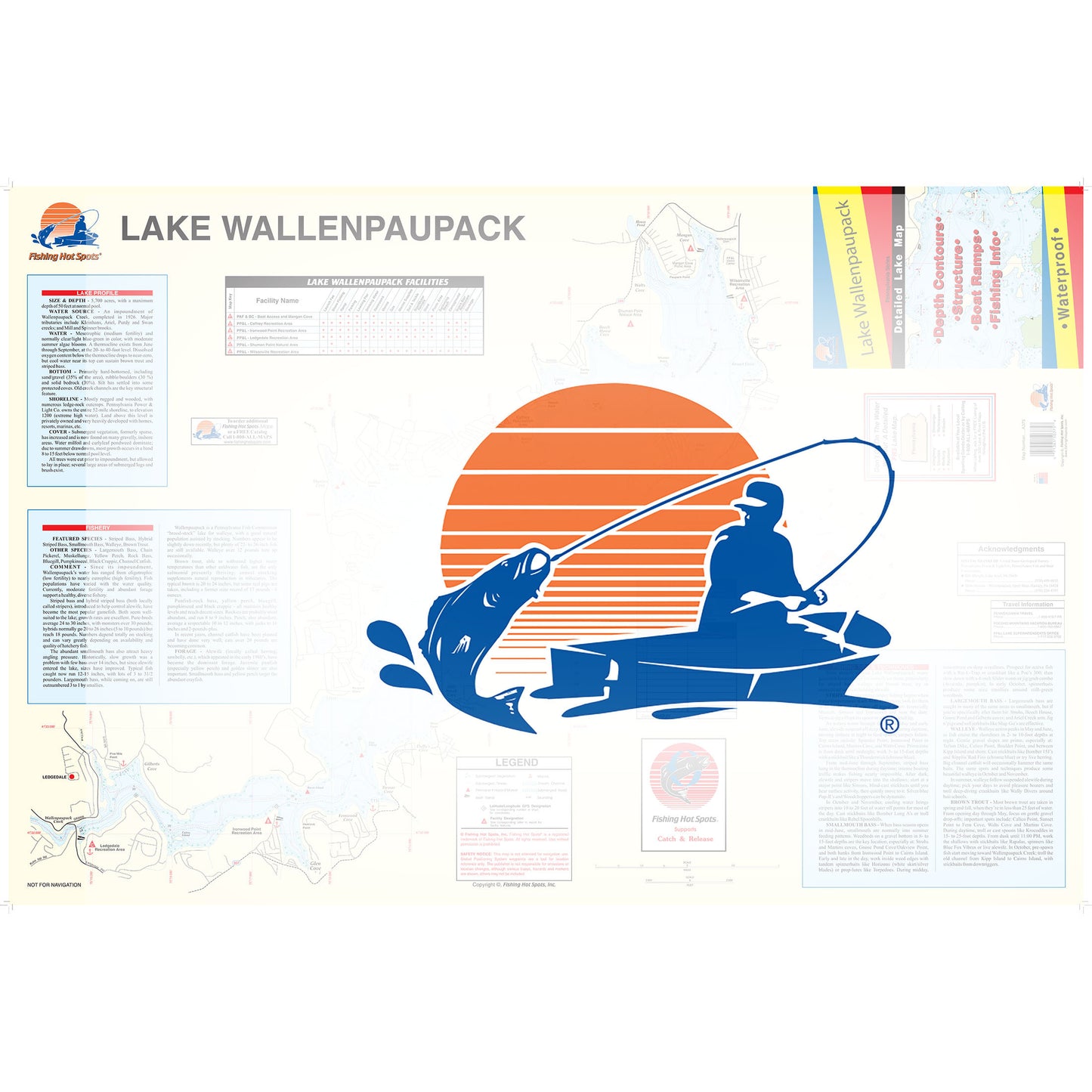 Lake Wallenpaupack Fishing Map