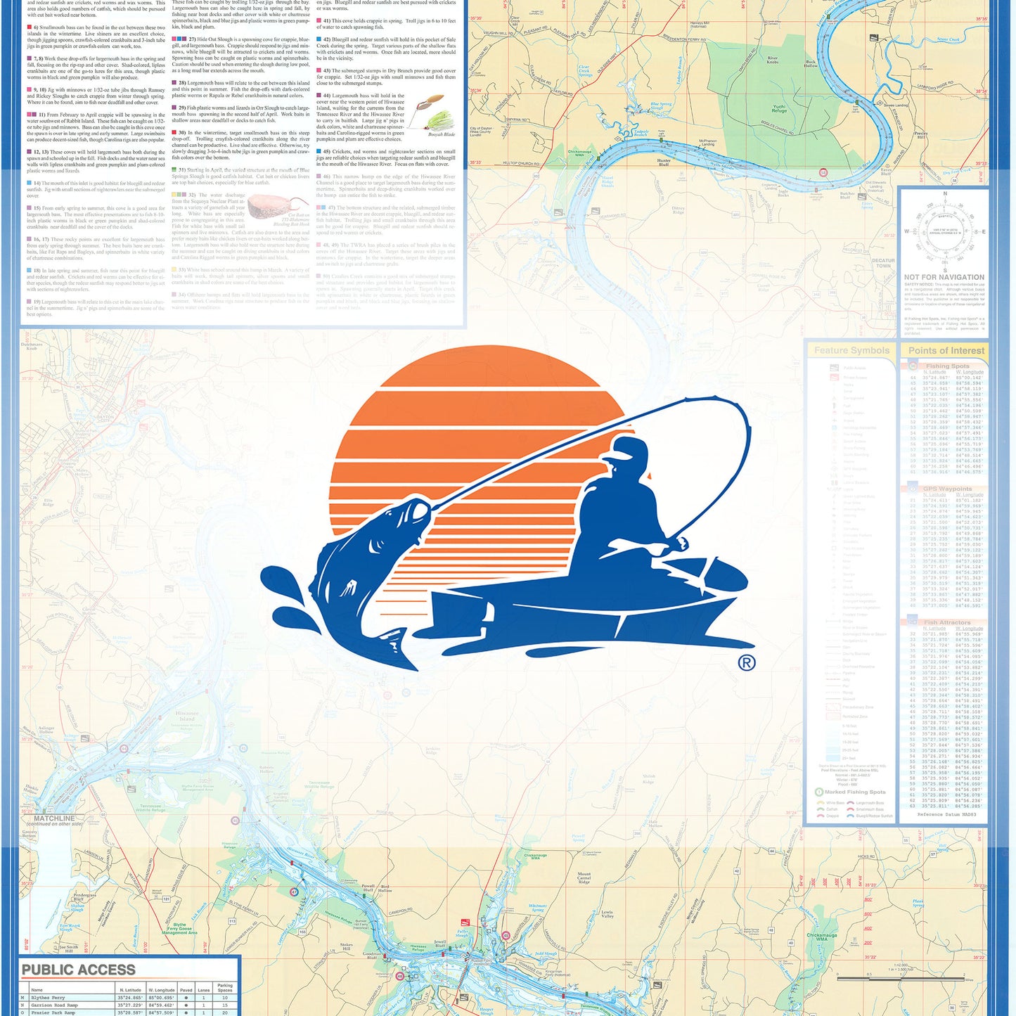 Chickamauga Lake Fishing Map