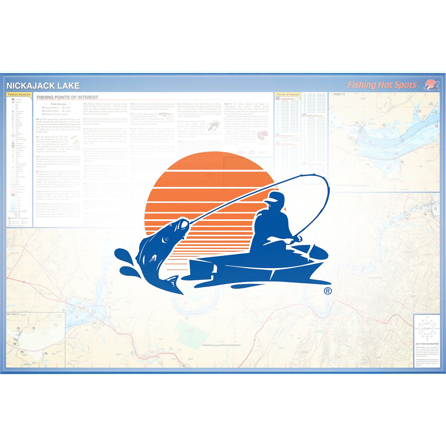Nickajack Lake Fishing Map