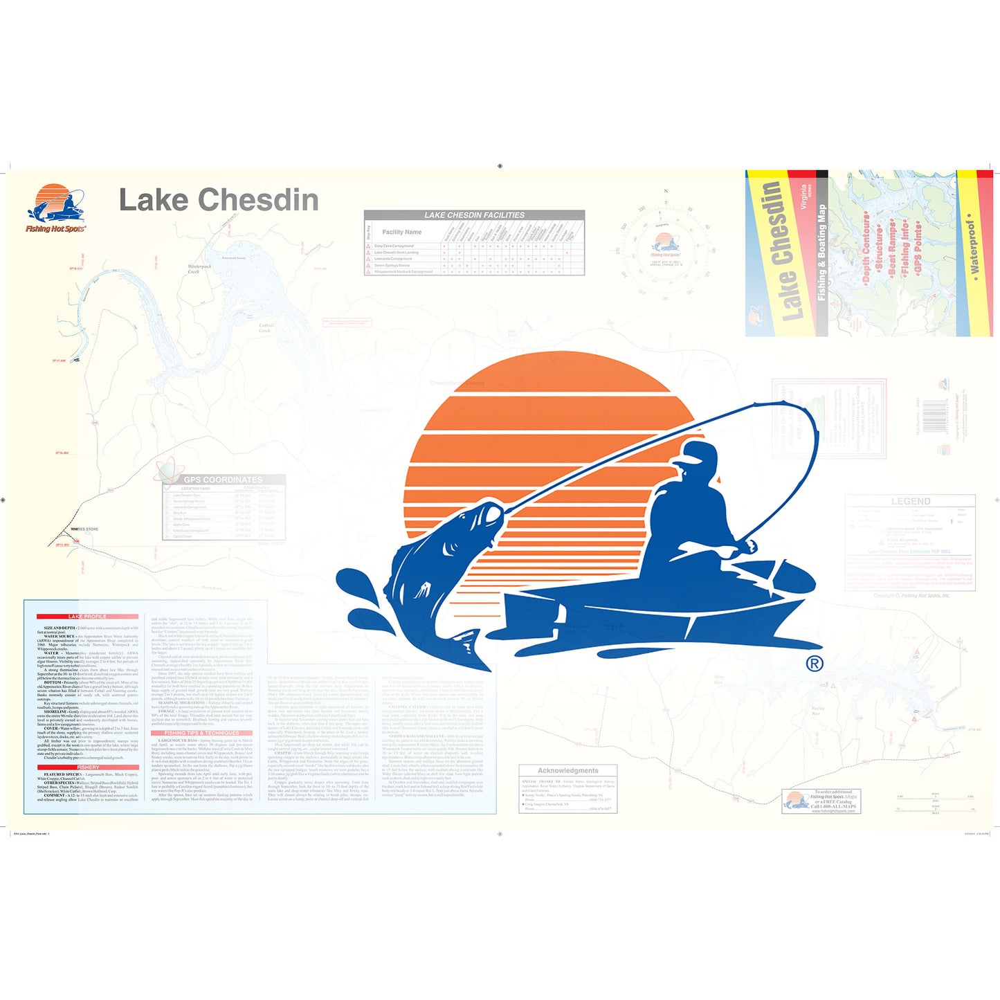 Lake Chesdin Fishing Map