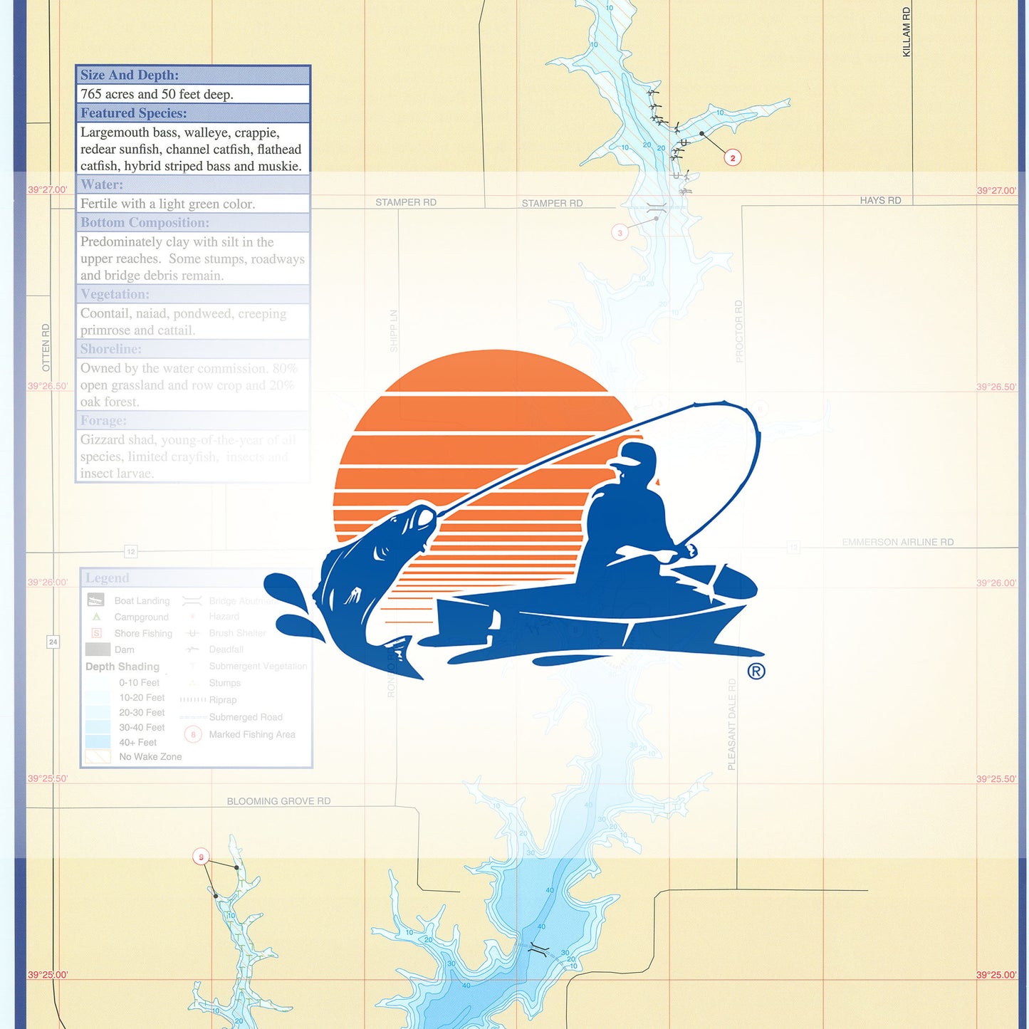 Otter Lake Fishing Map