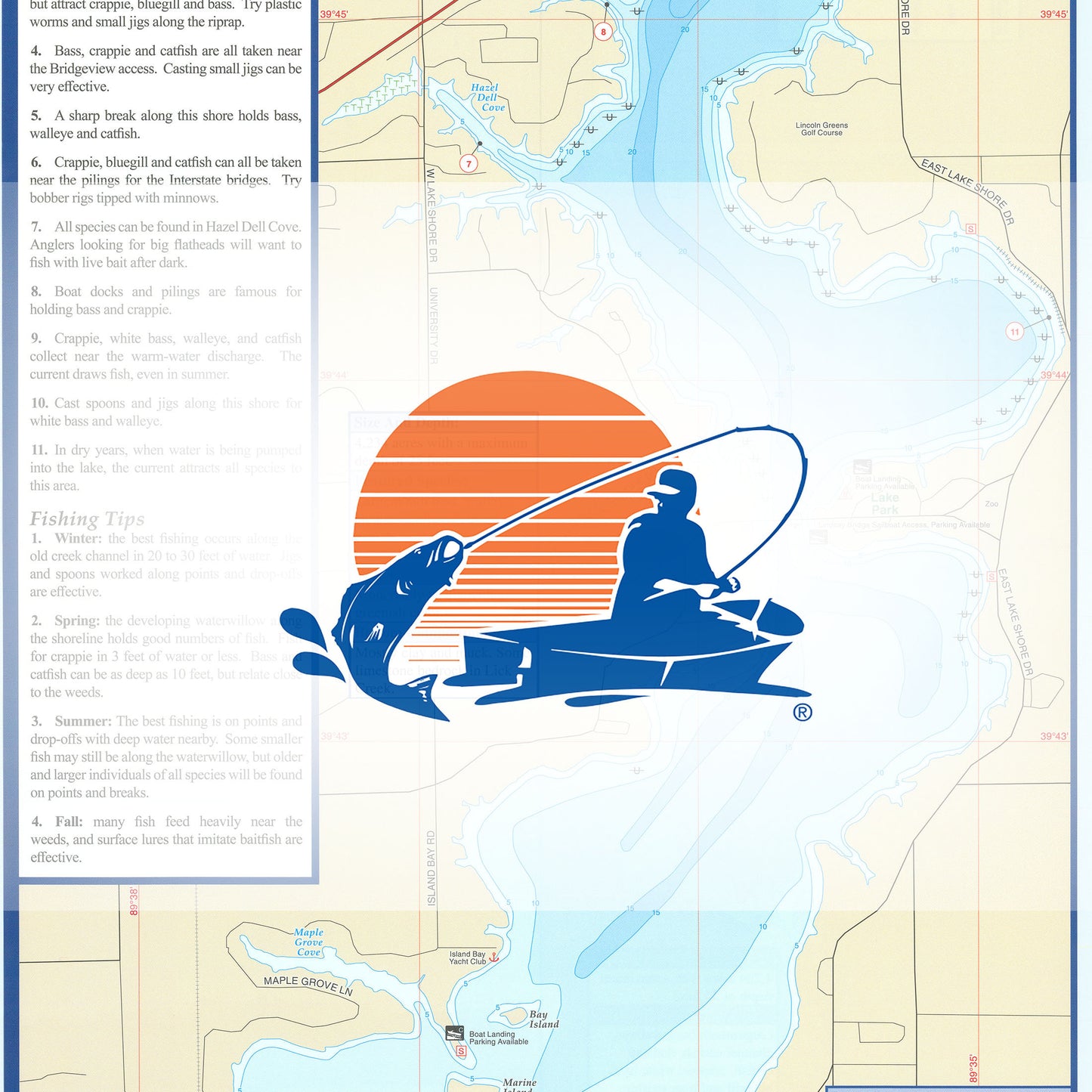 Springfield Lake Fishing Map