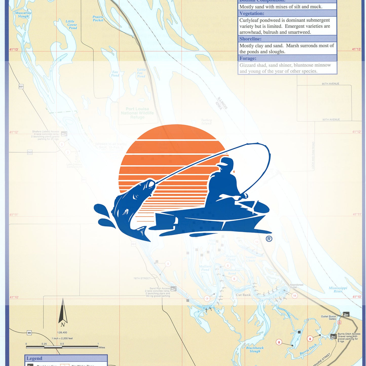 Odessa Lake Fishing Map
