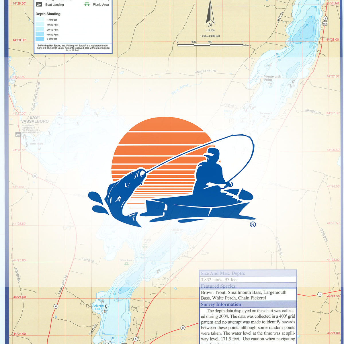China Lake Fishing Map