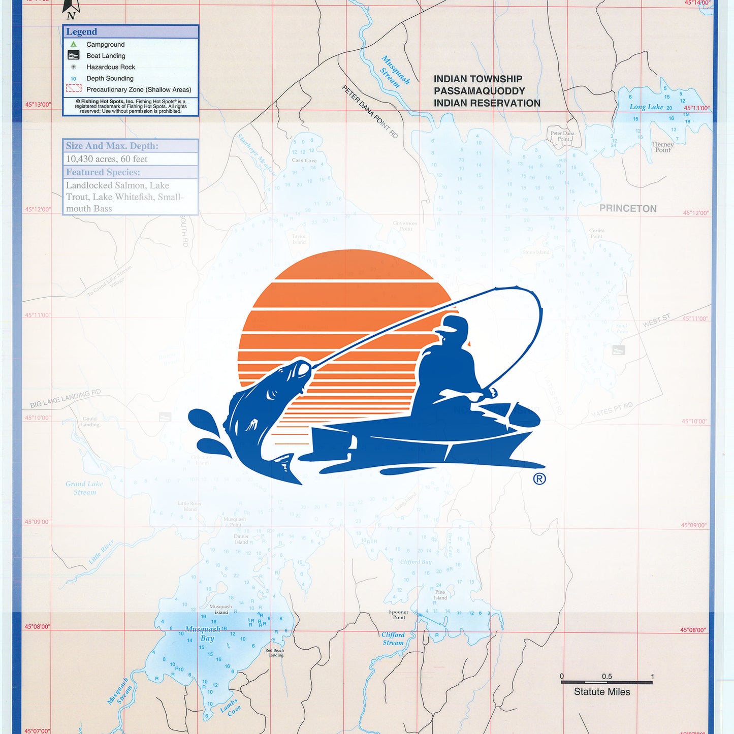 Big Lake Fishing Map