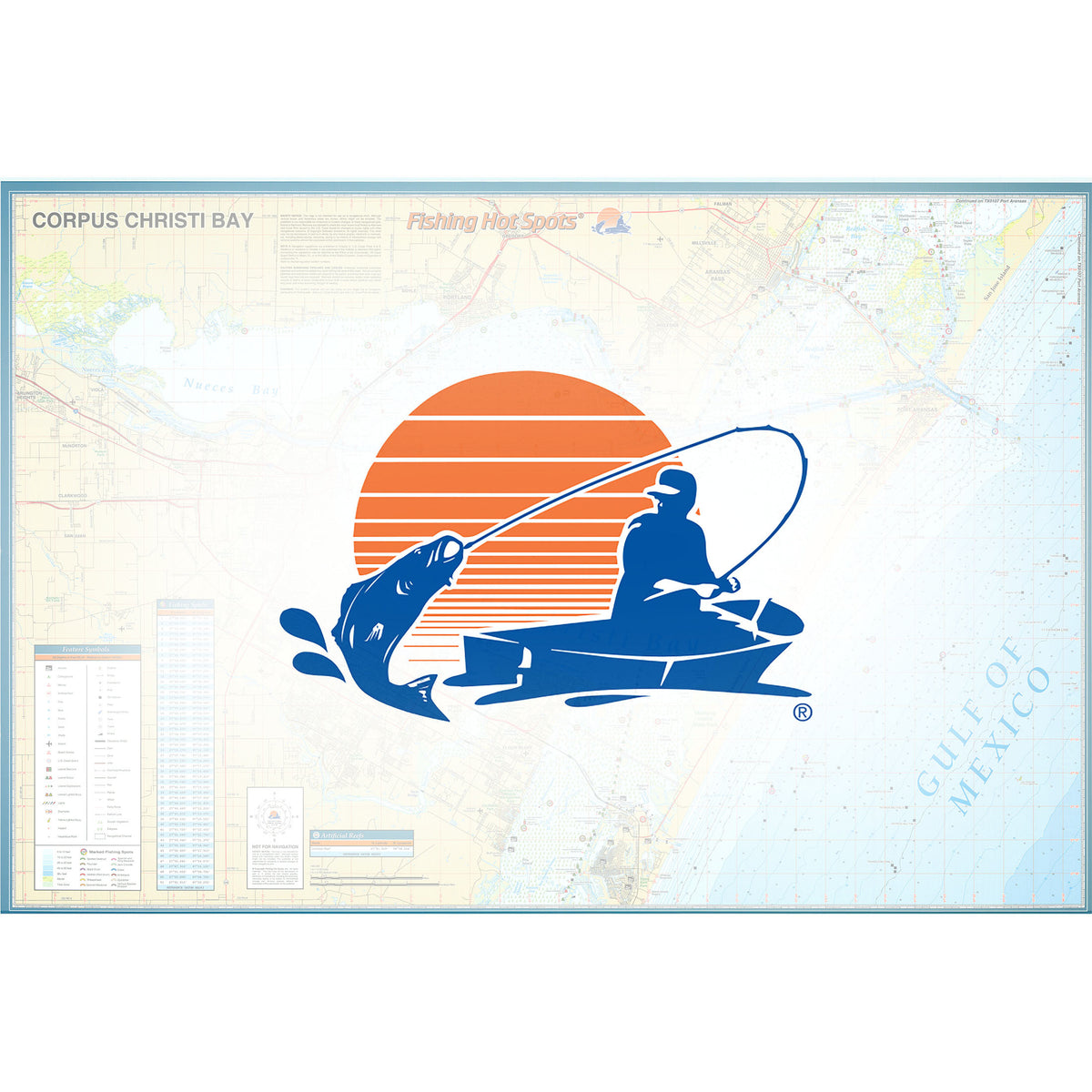 Corpus Christi Bay Fishing Map