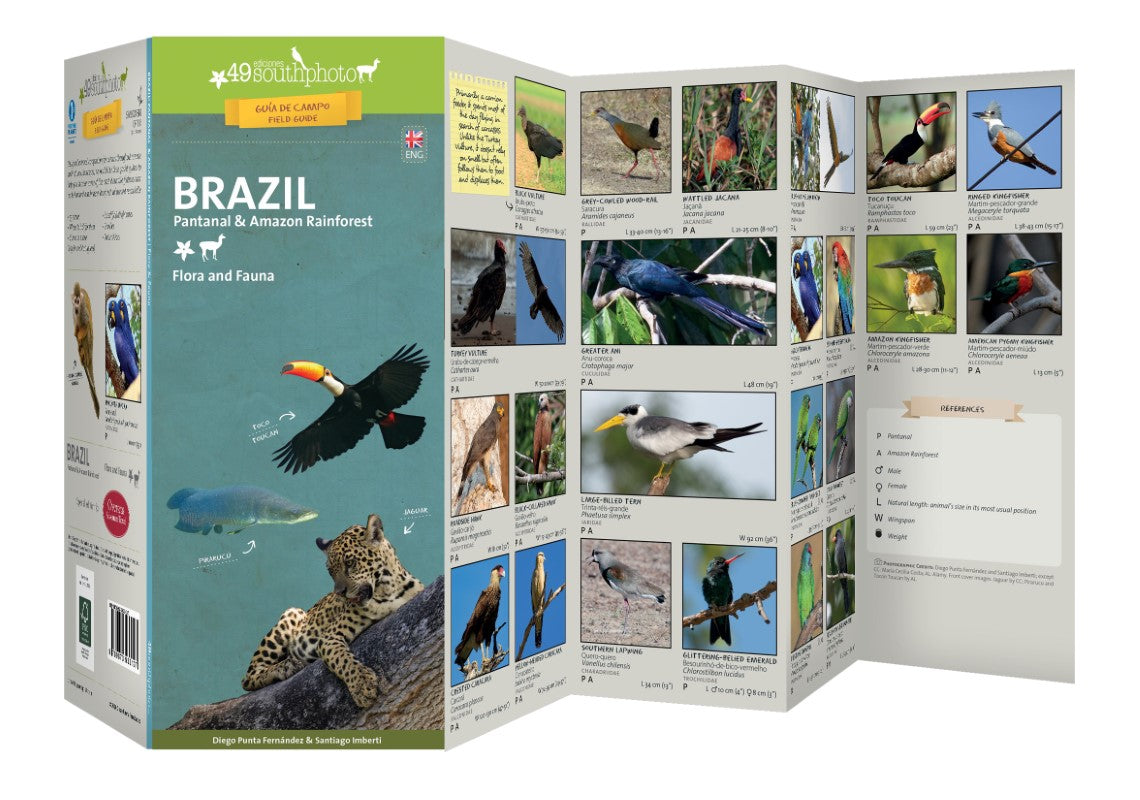 Brazil: Pantanal and Amazon Rainforest Flora & Fauna Guide Booklet