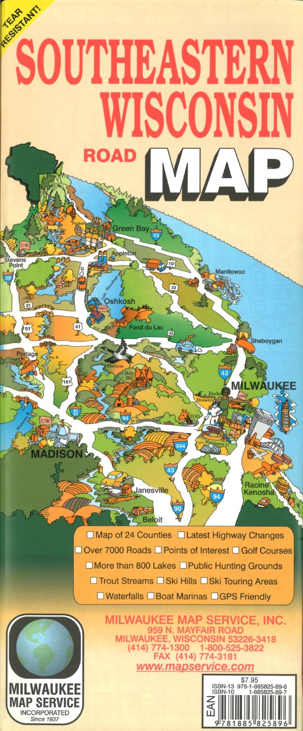 Southeastern WI Road Map