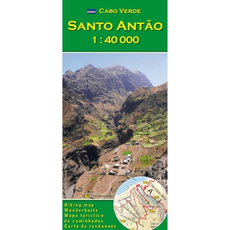 Santo Antão, Cabo Verde 1:40000 Hiking Map