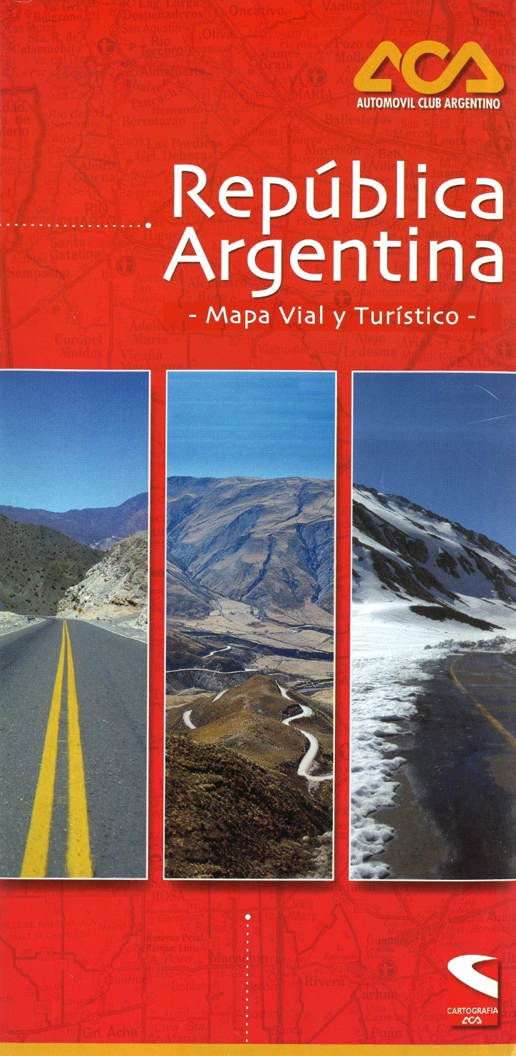Republica Argentina Mapa Vial y Turistico