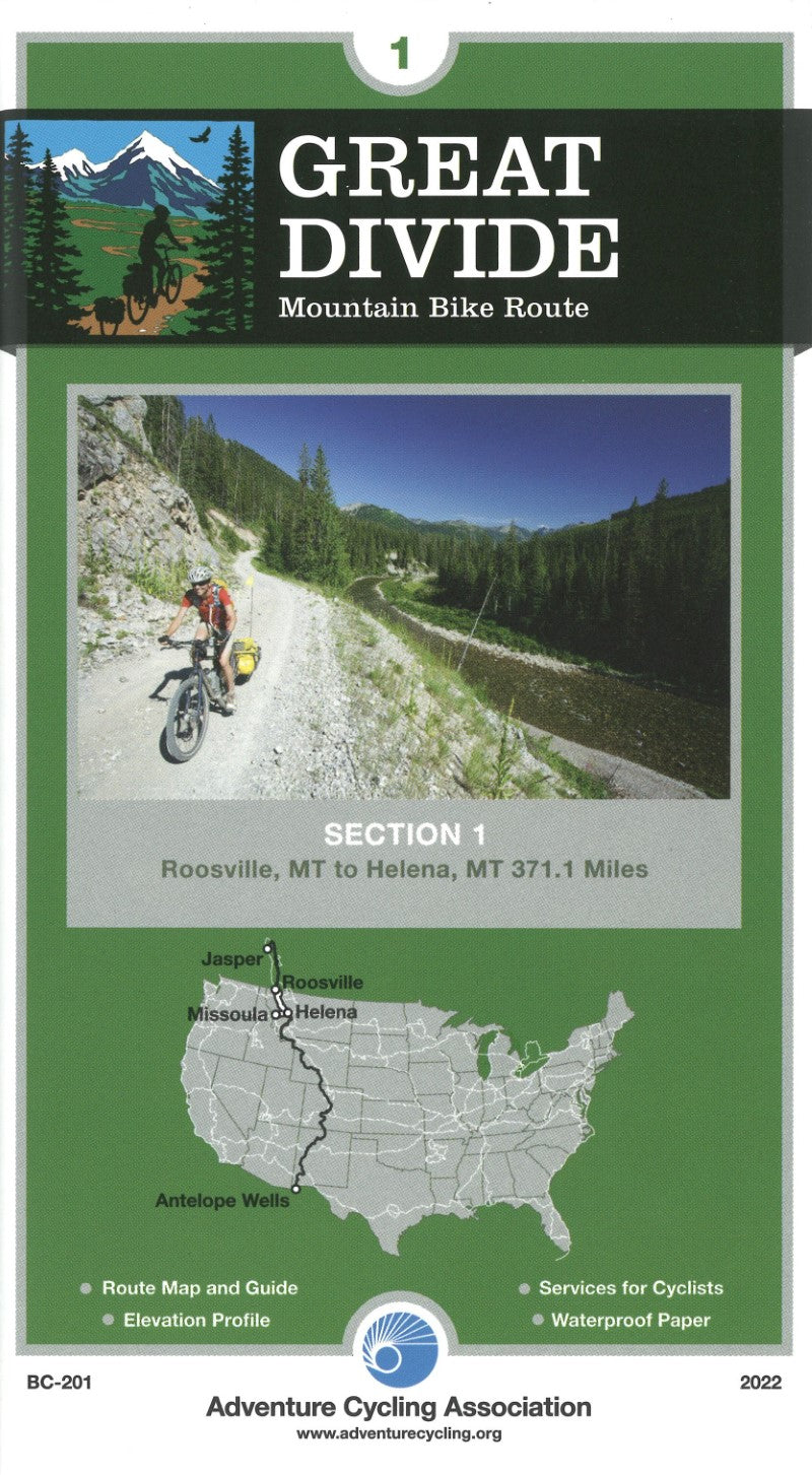 Great Divide Mountain Bike Route #1 Roosville, MT - Helena, MT