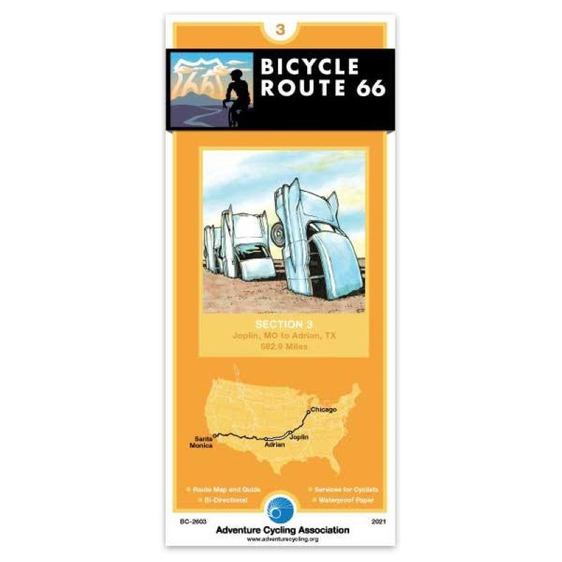 Route 66 Cycling Map #3