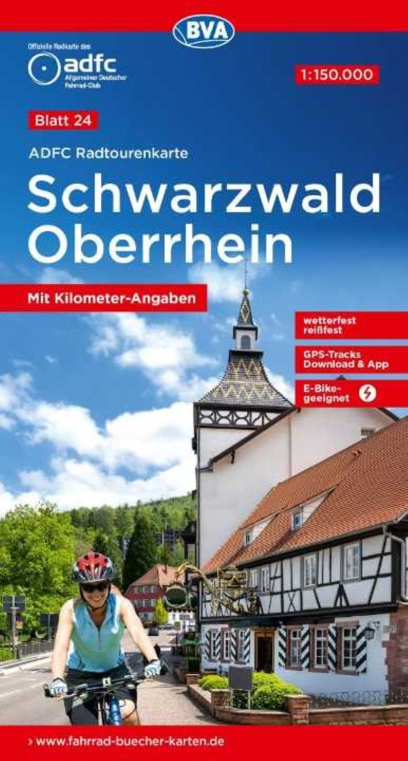 Schwarzwald / Oberrhein Germany Cycling Map sheet 24
