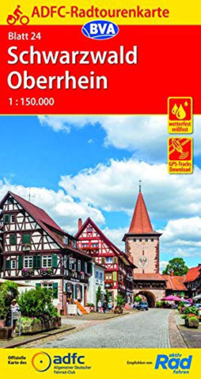 Schwarzwald / Oberrhein Germany Cycling Map sheet 24