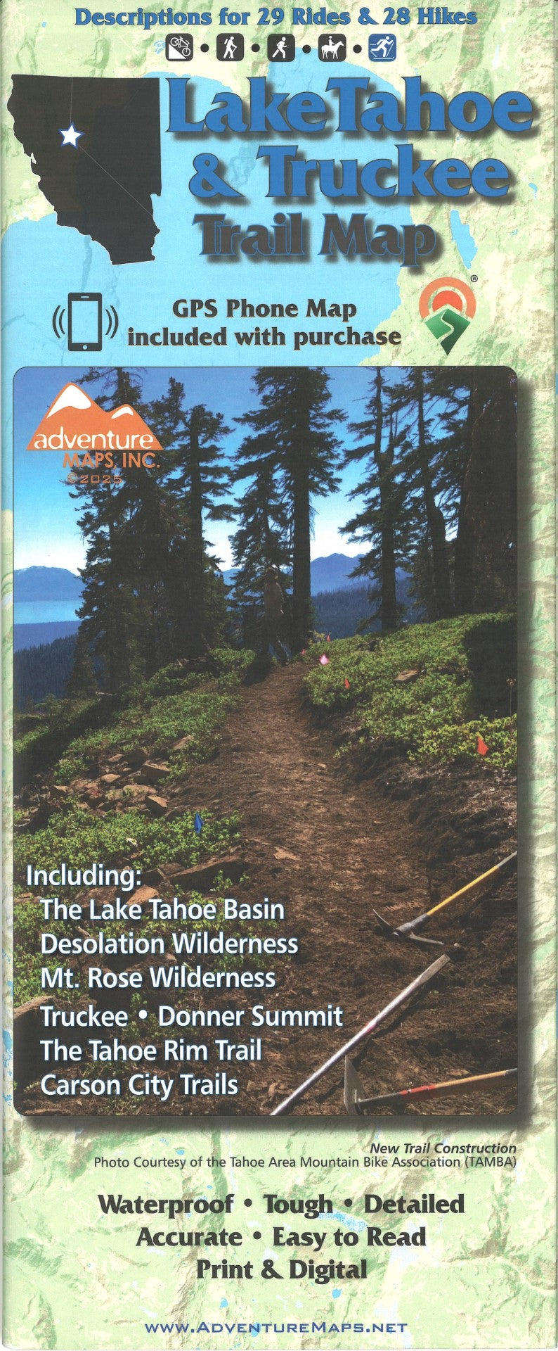 Lake Tahoe & Truckee Trail Map