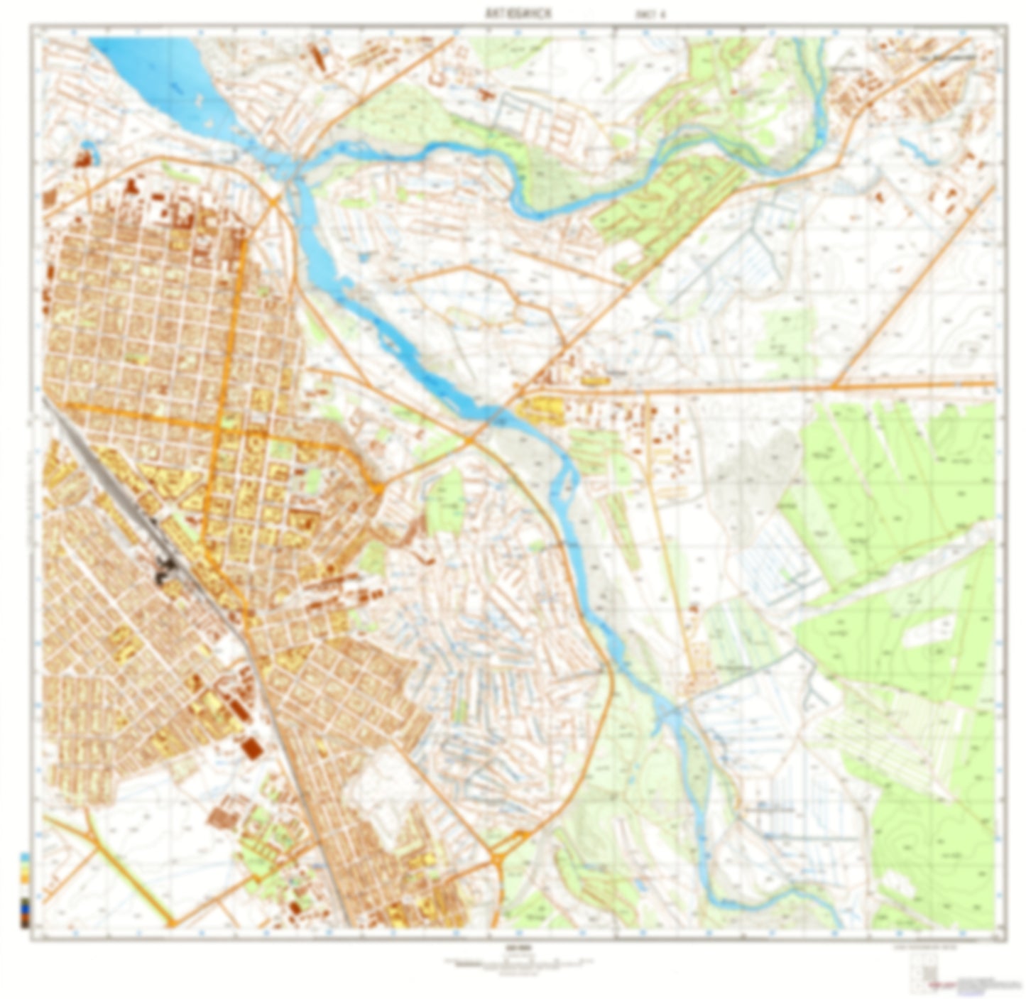 Aktyubinsk 4 (Kazakhstan) - Soviet Military City Plans