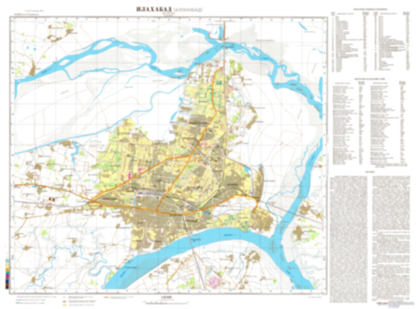 Allahabad (India) - Soviet Military City Plans