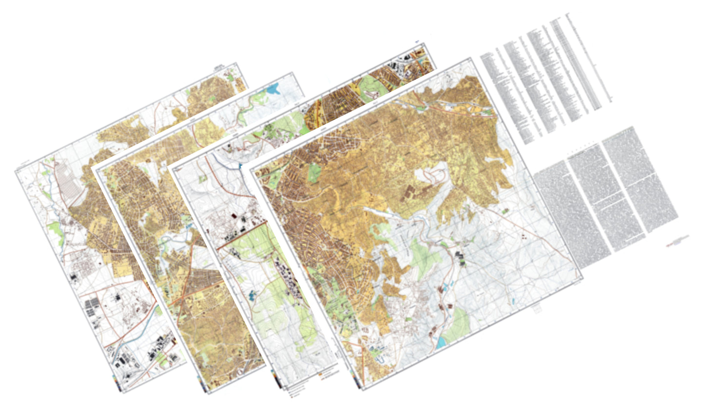 Ankara (Turkey) 4-Sheet Map Set - Soviet Military City Plans