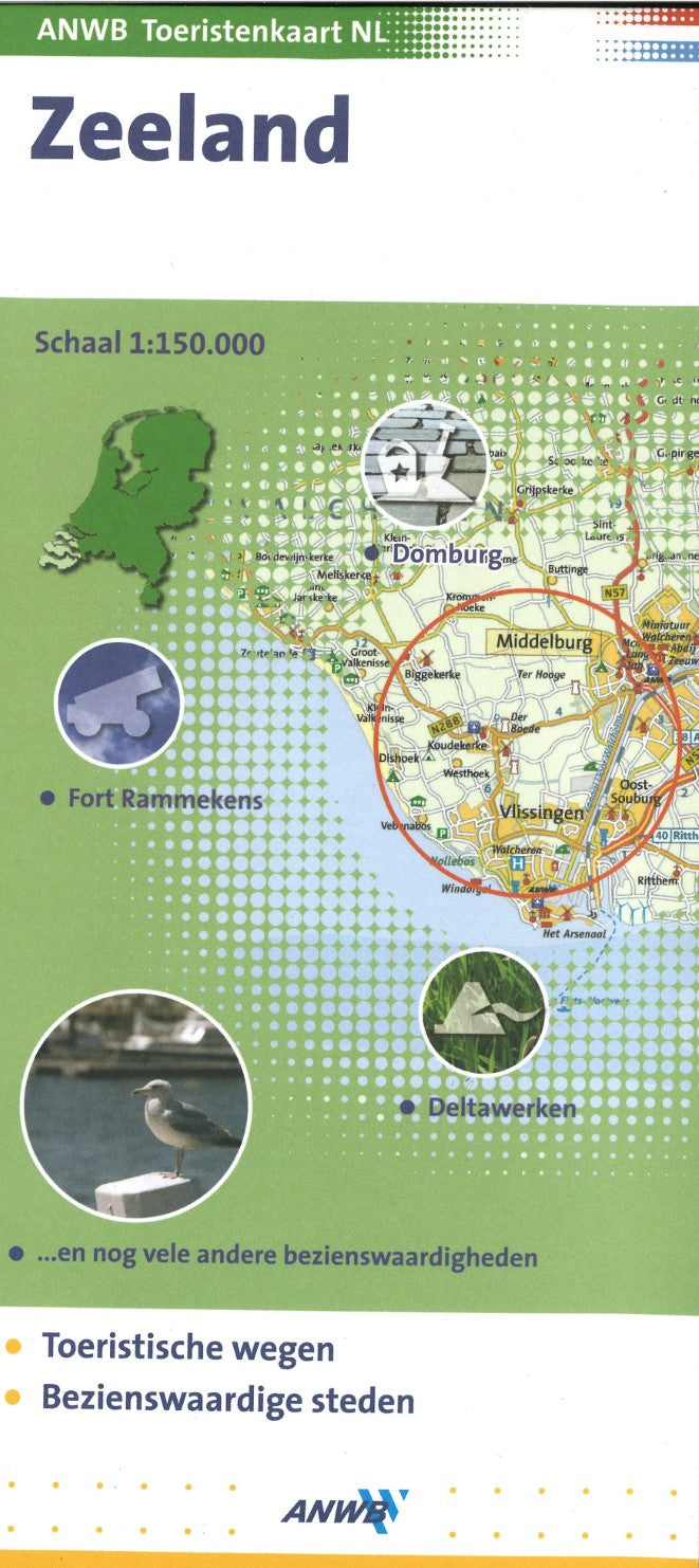 Zeeland - ANWB Toeristenkaart NL