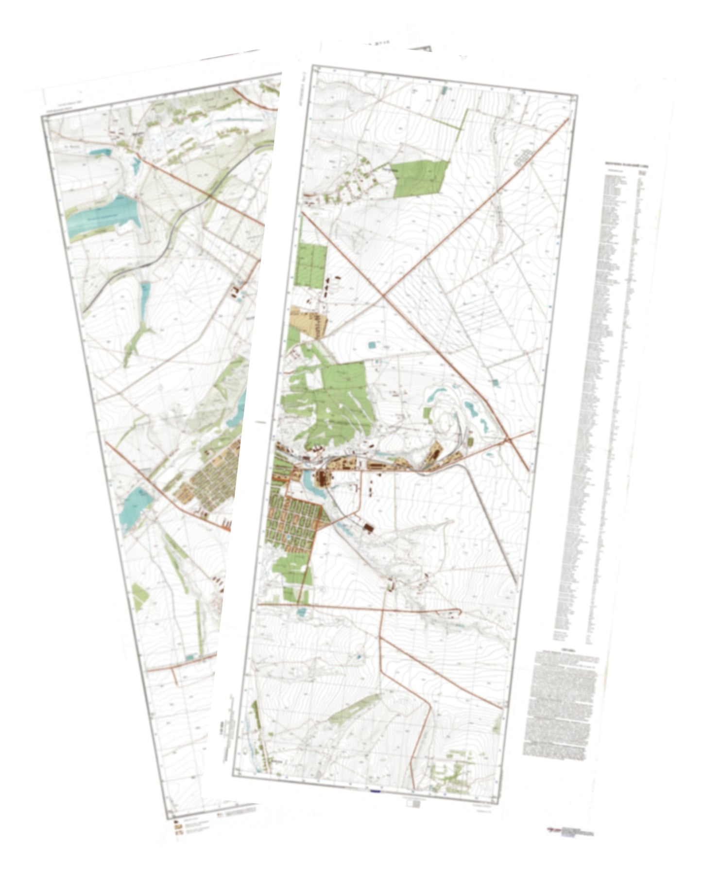 Artemovsk (Ukraine) 2-Sheet Set - Soviet Military City Plans