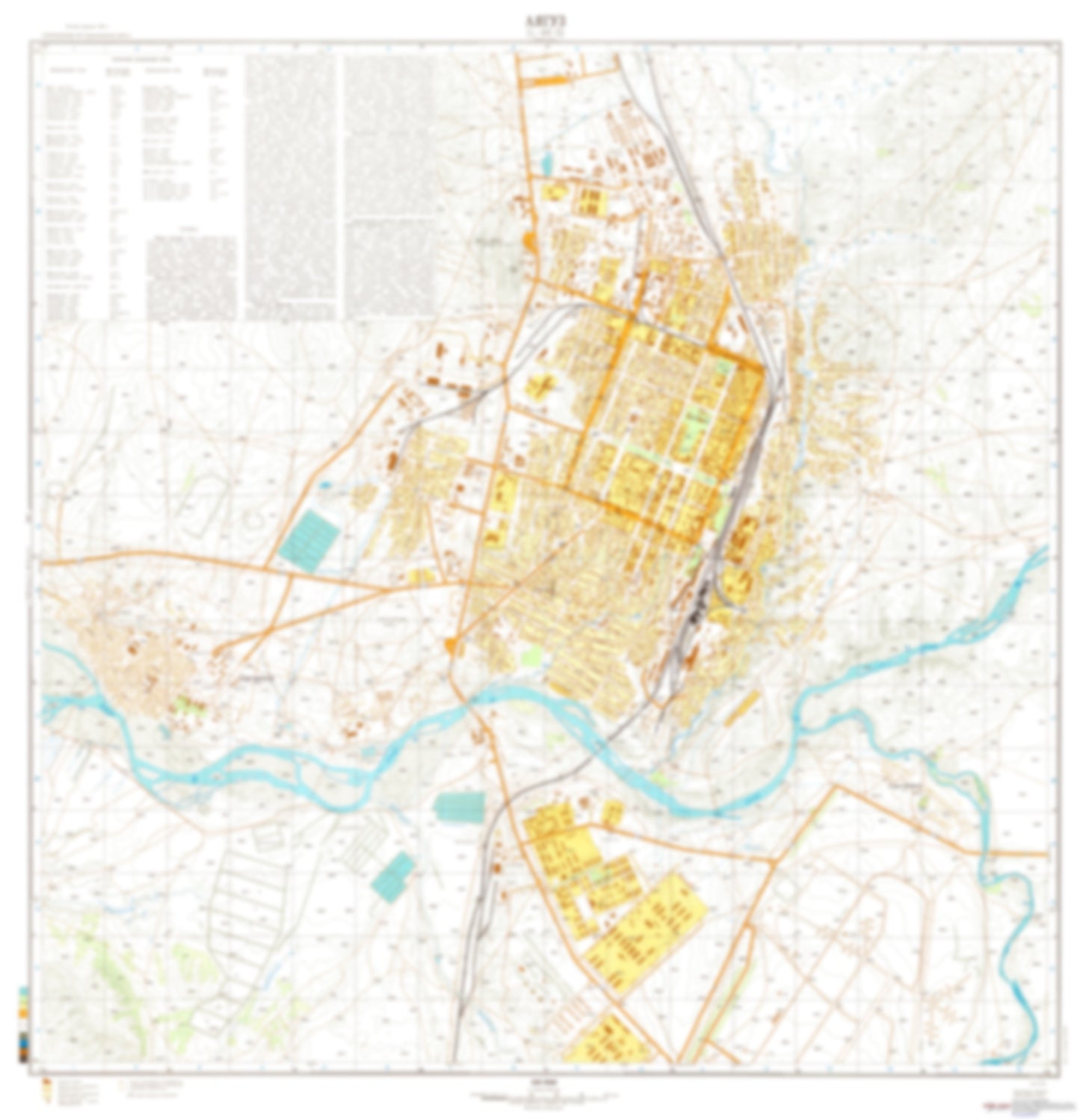 Ayaguz (Kazakhstan) - Soviet Military City Plans
