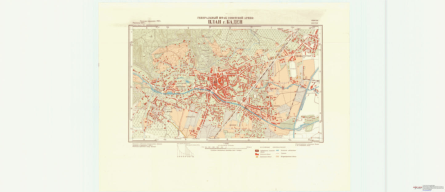 Baden (Austria) - Soviet Military City Plans