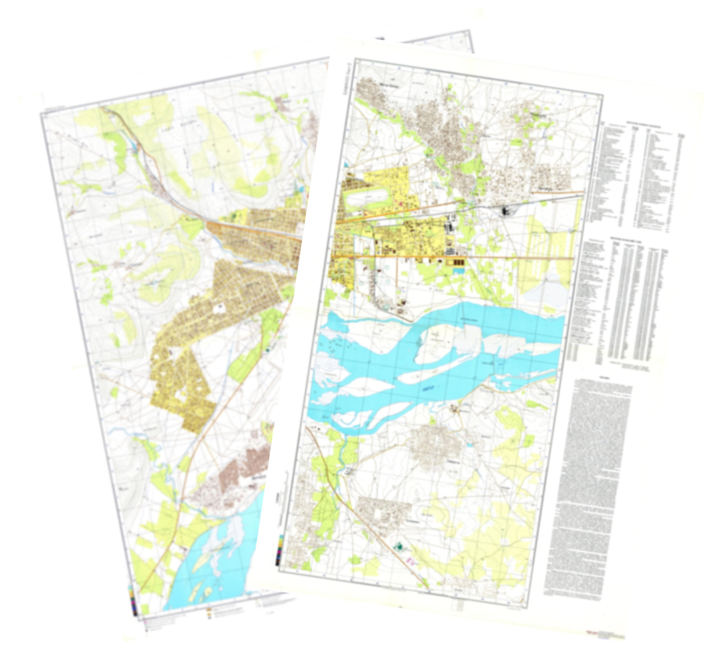 Bamako (Mali) 2-Sheet Set - Soviet Military City Plans