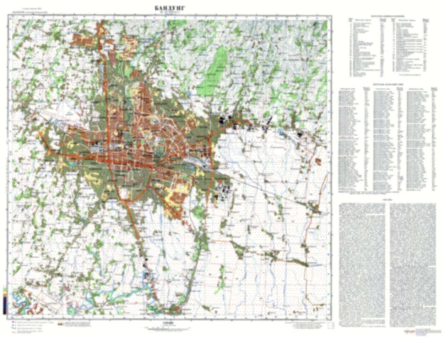 Bandung (Indonesia) - Soviet Military City Plans