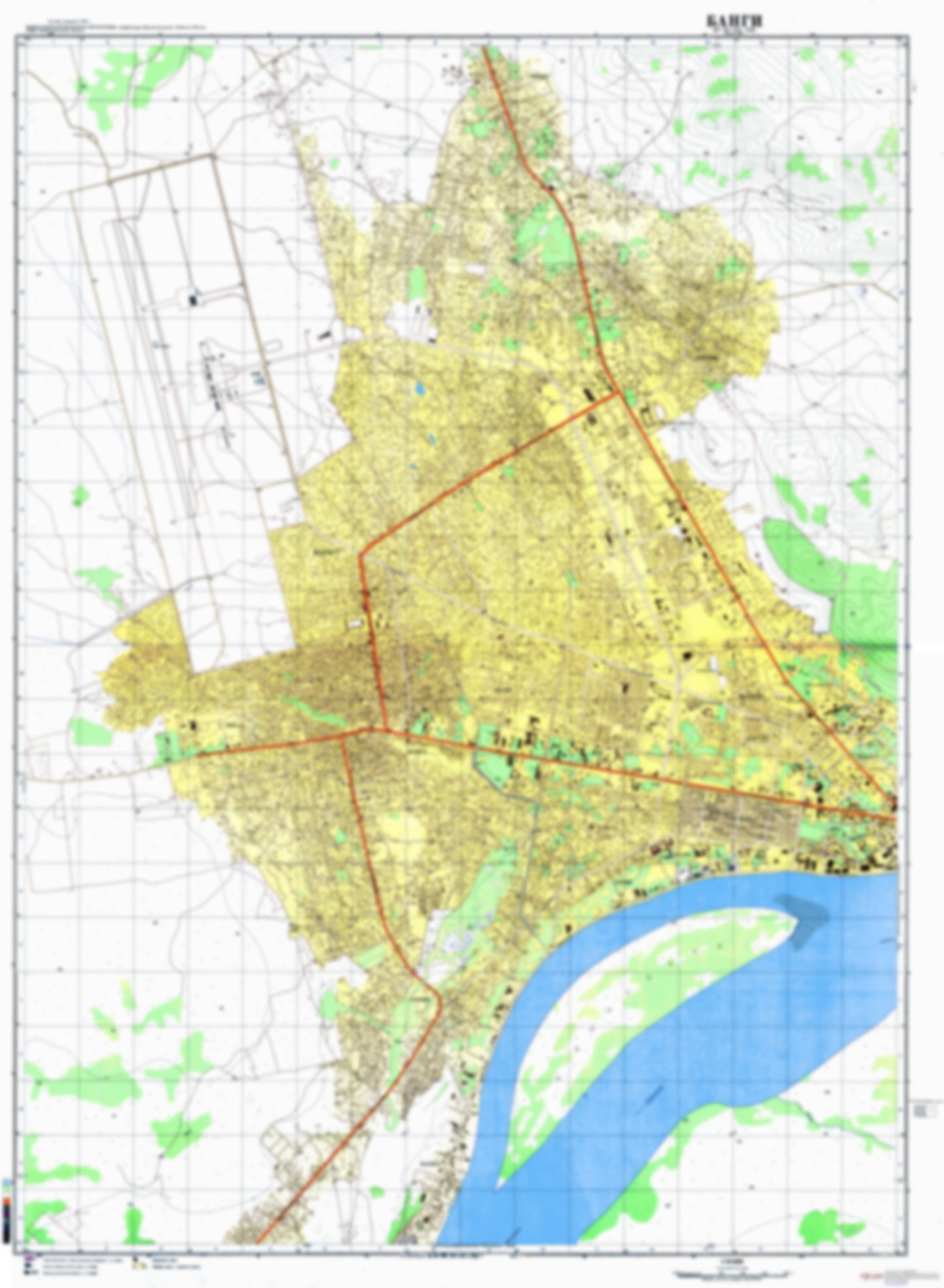 Bangui 1 (Central African Republic) - Soviet Military City Plans