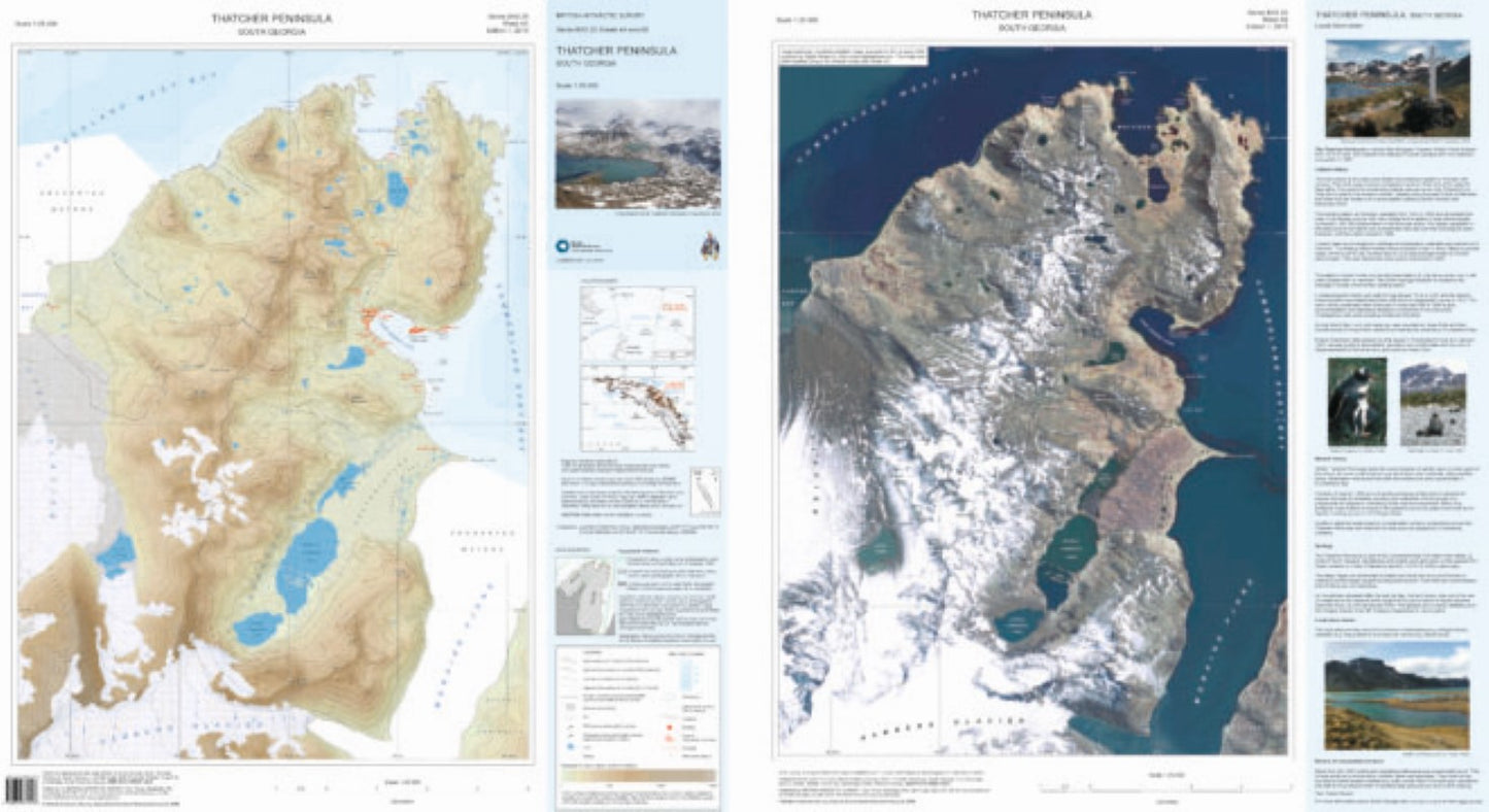 Thatcher Peninsula, South Georgia Map