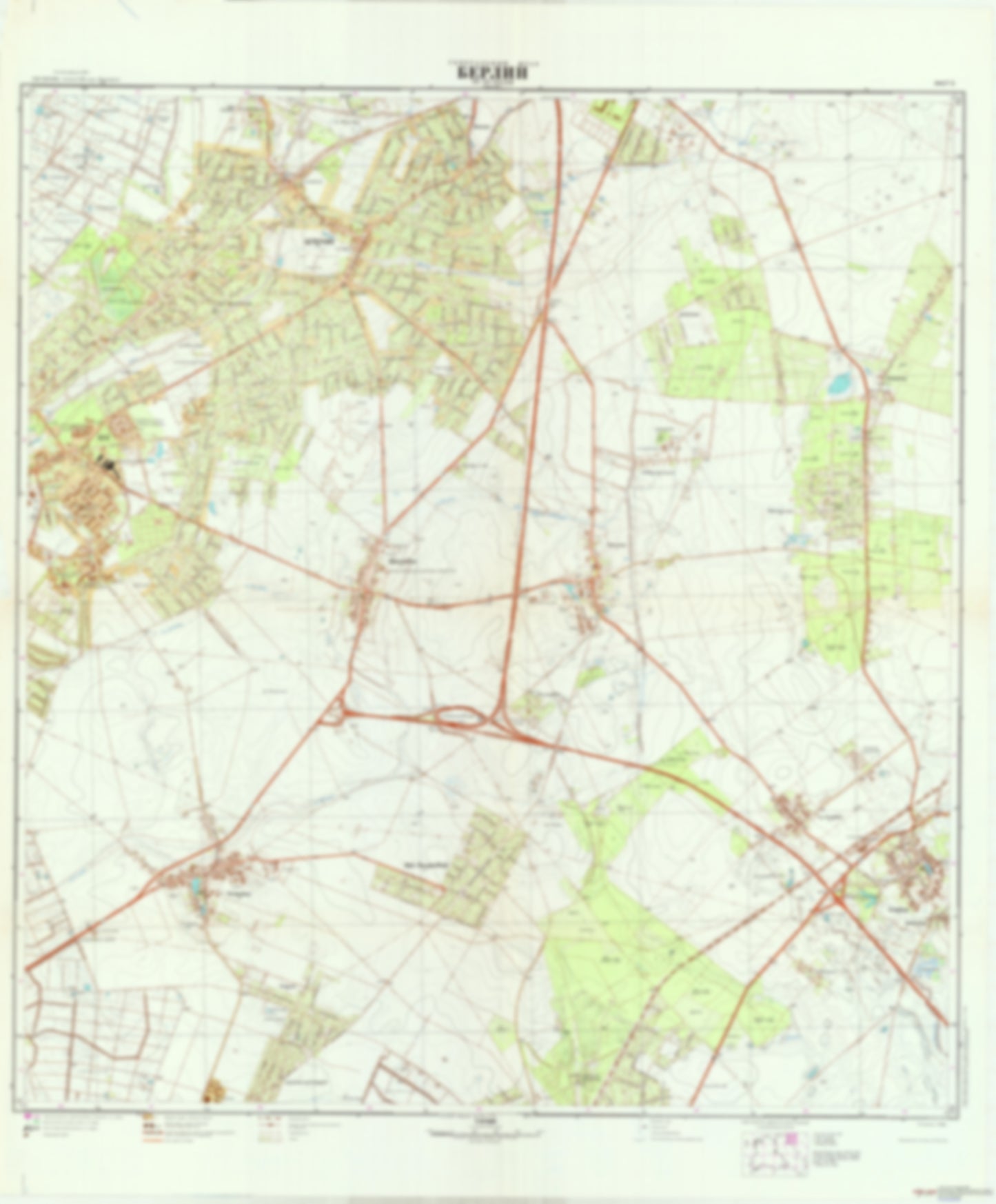 Berlin 5 (Germany) - Soviet Military City Plans