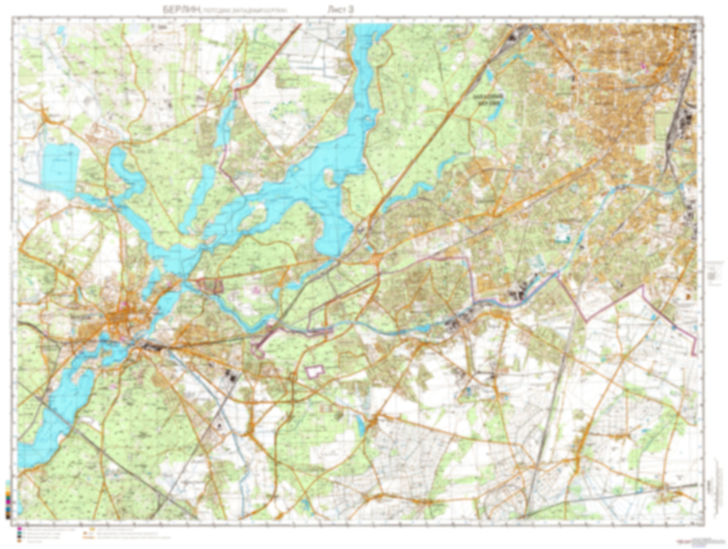 Berlin, Potsdam 3 (Germany) - Soviet Military City Plans