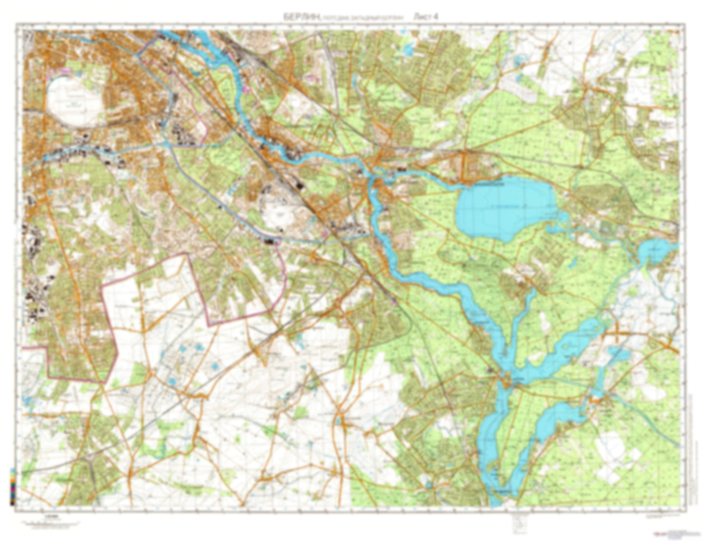 Berlin, Potsdam 4 (Germany) - Soviet Military City Plans