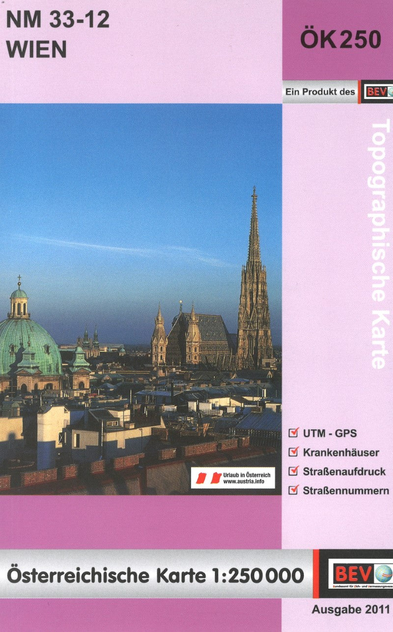 Wien (Vienna). Sheet NM-33-12.