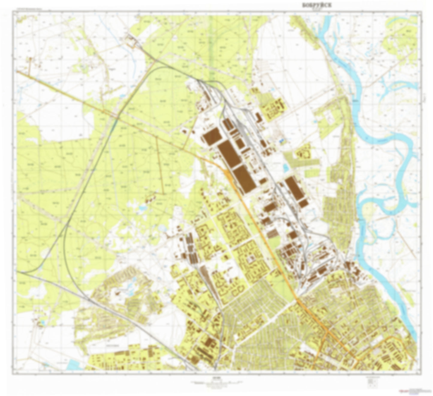 Bobruysk 1 (Belarus) - Soviet Military City Plans